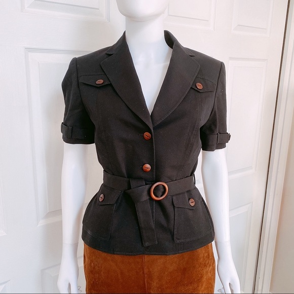 Tahari Jackets & Blazers - TAHARI  Safari Style Short Sleeves Blazer